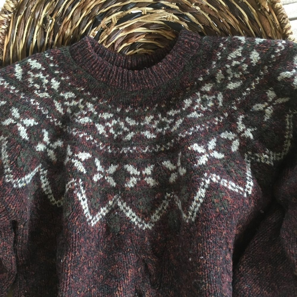 Vintage LL Bean Fairisle Crewneck Sweater